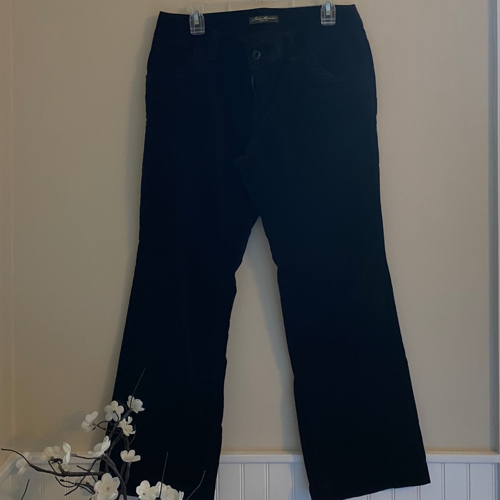 Eddie Bauer black velvet pants